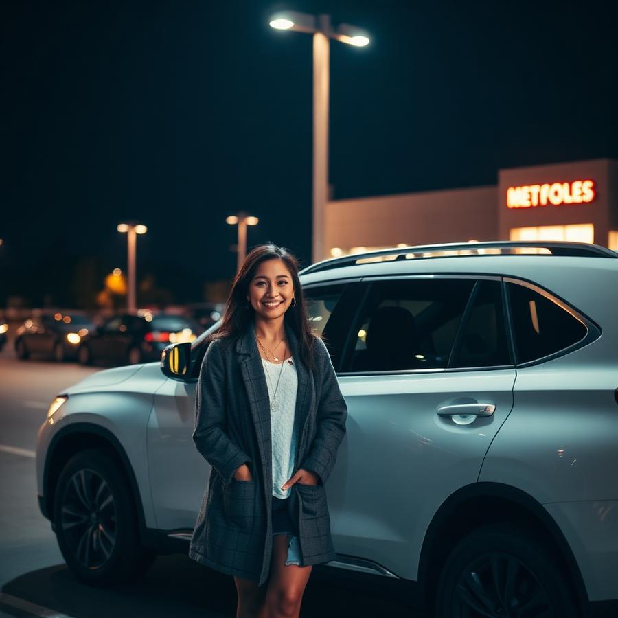 Alyssa with a new Kia Sportage