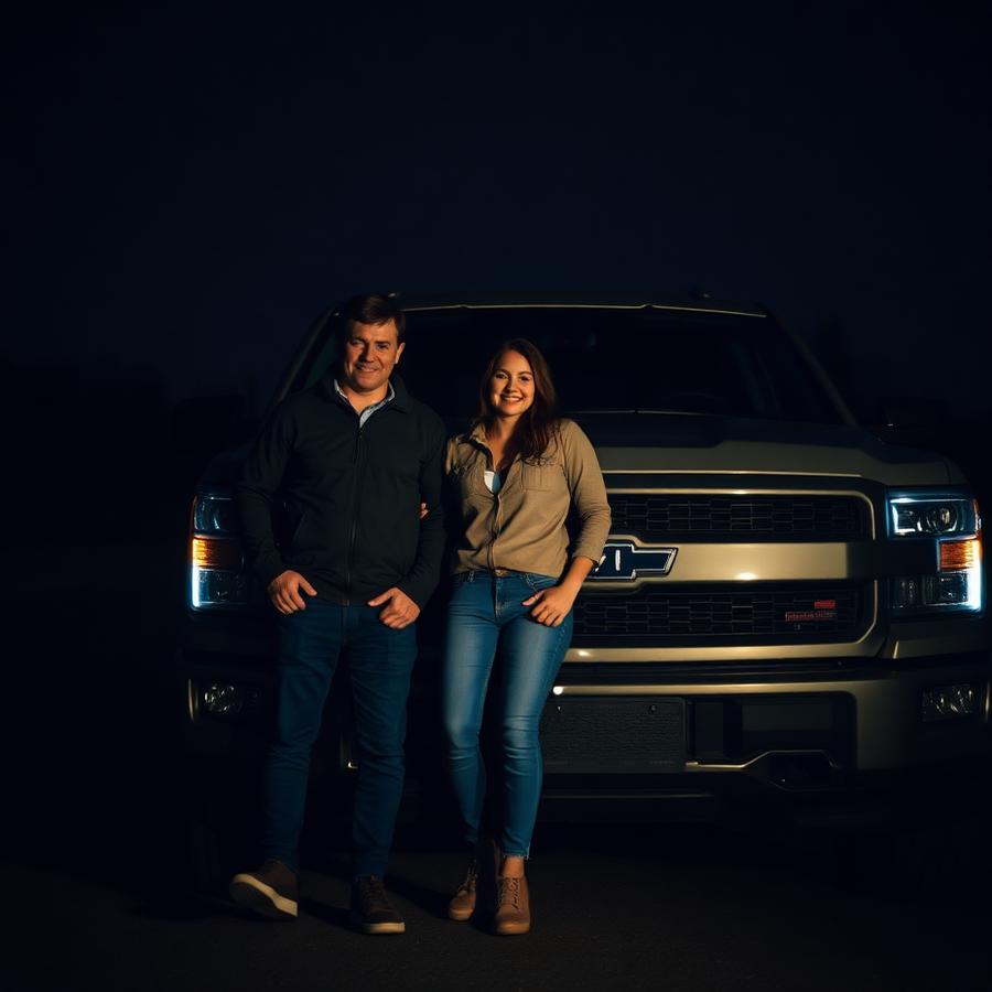 Sam & Rae with a new Silverado LT